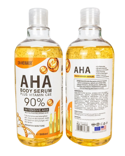 AHA Body Serum Plus Vitamin C&E – 90% Intensive AHA ($100TTD) [Non-Laur Picks]